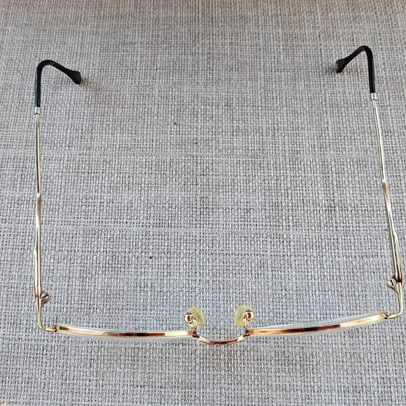 Escada Vintage Glasses Frame Half Rim Gold Tone Women Eyeglasses Frame only